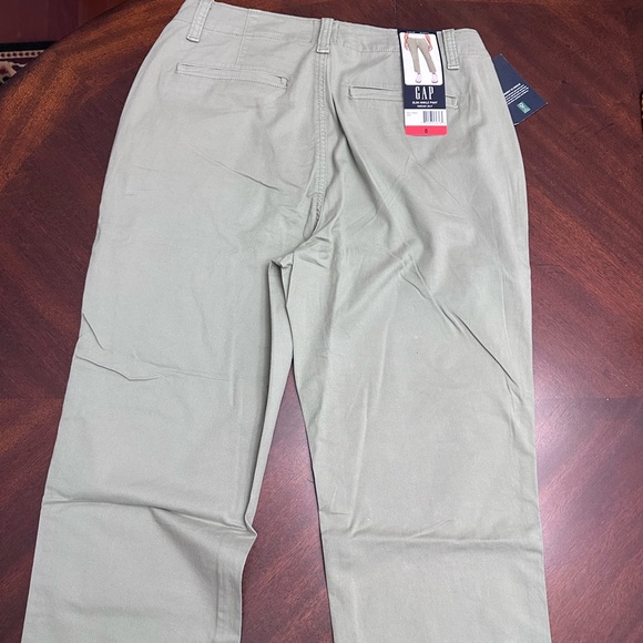 NWT Gap Olive Green Slim Ankle Chino Pants Size 8 - Picture 5 of 11